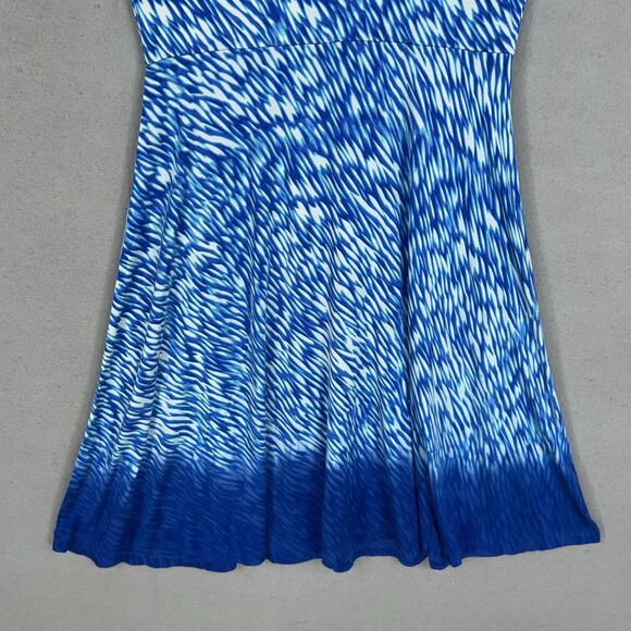 Athleta Dress Womens Small Blue Reef Print Dreamin Resort Coastal Vacay Casual - Picture 8 of 13